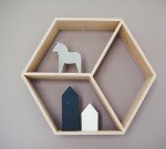 Półka szesciokąt z przegródkami